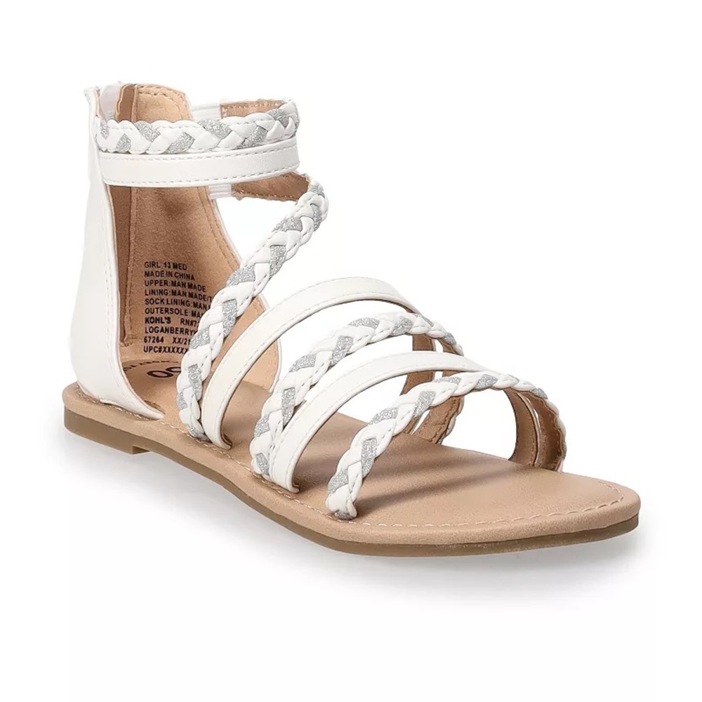 So “Longberry” gladiator sandals